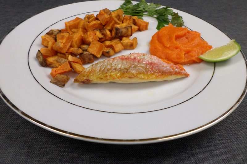 Filet de Rouget Rôti Sauce Mousseline au Gingembre