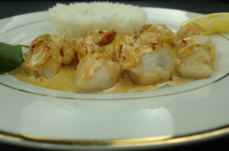 Noix de Saint-Jacques au Safran