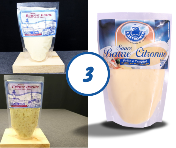 Lot de 3 sauces
