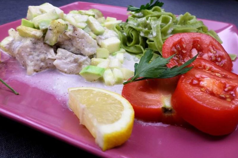 Tagliatelle de lingue à la crème