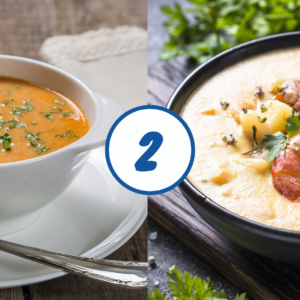 Lot de 2 bisques de crustacés