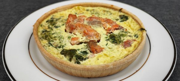 Quiche au saumon 180g pièce